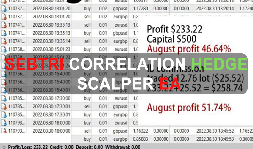 SebTRI Correlation Hedge Scalper EA Free Download